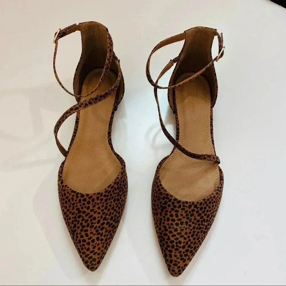 ASOS cheetah Lifetime Pointed Ballet Flats - Picture 4 of 11